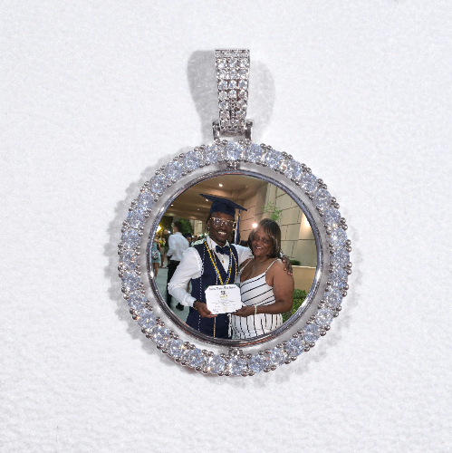 3D Spinning 2-Faced Custom Picture Pendant