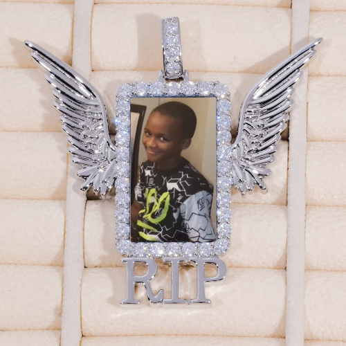RIP WING 3D CUSTOM PICTURE PENDANT