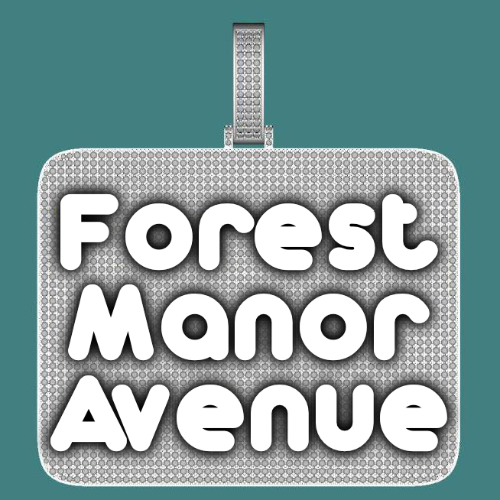 CUSTOM LETTER NECKLACE 3D BIG SQUARE