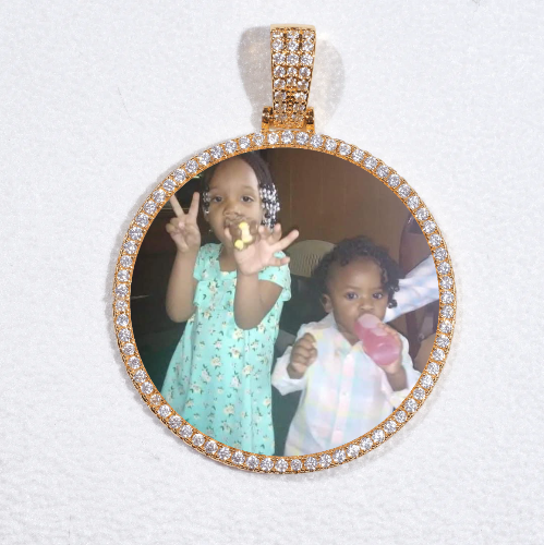 MEDIUM 3D CIRCLE CUSTOM PICTURE PENDANT