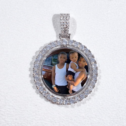 3D Spinning 2-Faced Custom Picture Pendant