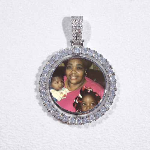 3D Spinning 2-Faced Custom Picture Pendant