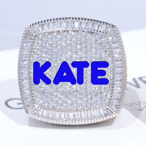 CUSTOM LETTER 3D ICED RING