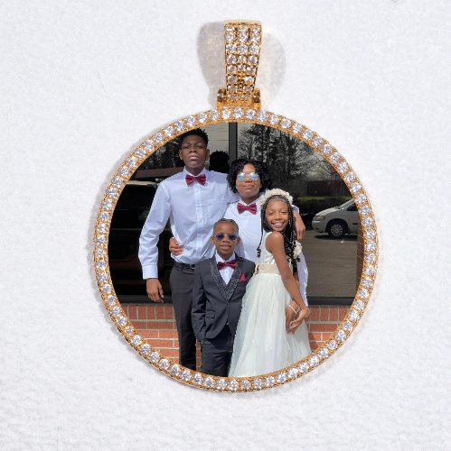 MEDIUM 3D CIRCLE CUSTOM PICTURE PENDANT
