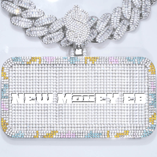 CUSTOM LETTER NECKLACE 3D COLORFUL SQUARE