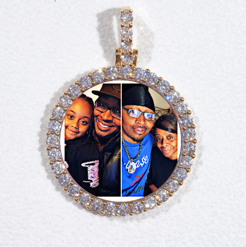 3D CIRCLE CUSTOM PICTURE PENDANT SMALL SIZE