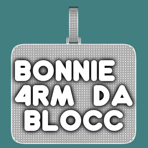 CUSTOM LETTER NECKLACE 3D BIG SQUARE