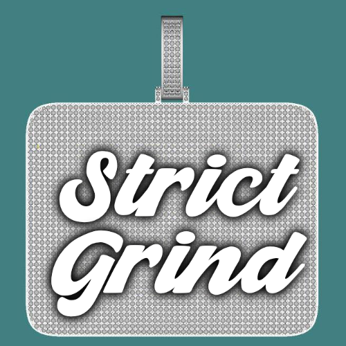 CUSTOM LETTER NECKLACE 3D BIG SQUARE