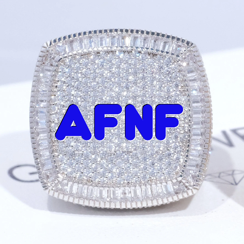 CUSTOM LETTER 3D ICED RING