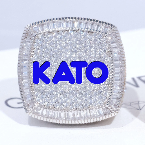 CUSTOM LETTER 3D ICED RING