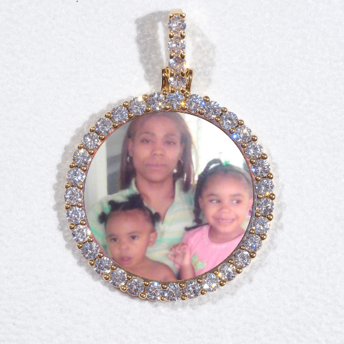 3D CIRCLE CUSTOM PICTURE PENDANT SMALL SIZE