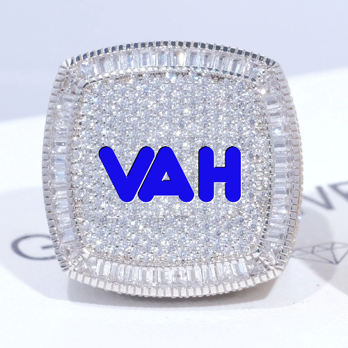 CUSTOM LETTER 3D ICED RING