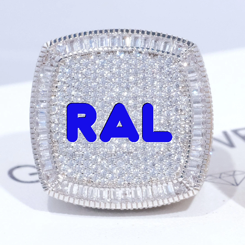 CUSTOM LETTER 3D ICED RING