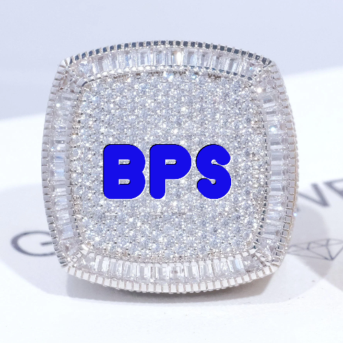CUSTOM LETTER 3D ICED RING