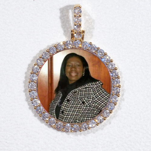 3D CIRCLE CUSTOM PICTURE PENDANT SMALL SIZE