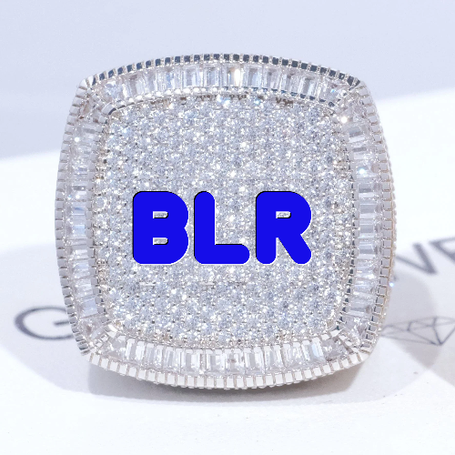 CUSTOM LETTER 3D ICED RING