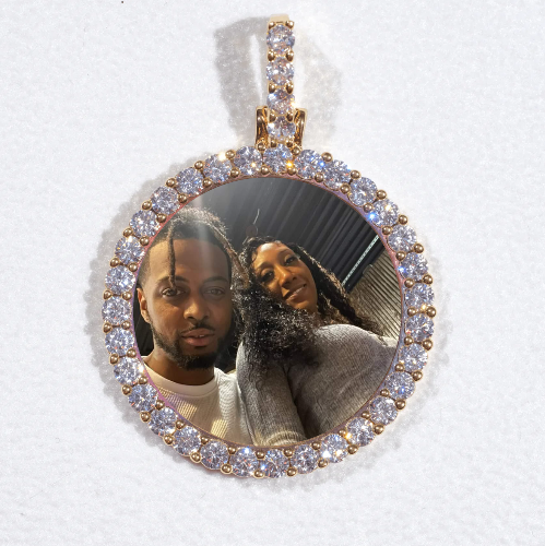 3D CIRCLE CUSTOM PICTURE PENDANT SMALL SIZE