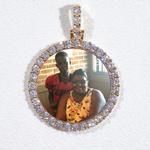 3D CIRCLE CUSTOM PICTURE PENDANT SMALL SIZE