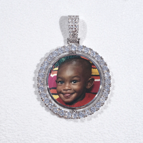 3D Spinning 2-Faced Custom Picture Pendant