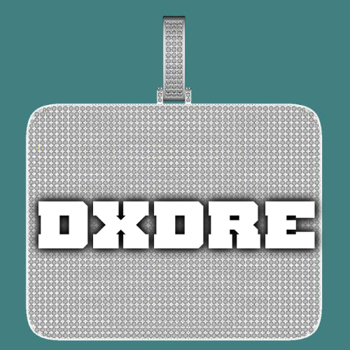 CUSTOM LETTER NECKLACE 3D BIG SQUARE