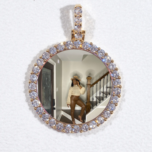3D CIRCLE CUSTOM PICTURE PENDANT SMALL SIZE