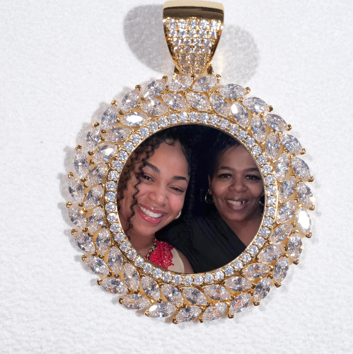 Large 3D Wheat Ear Custom Picture Pendant