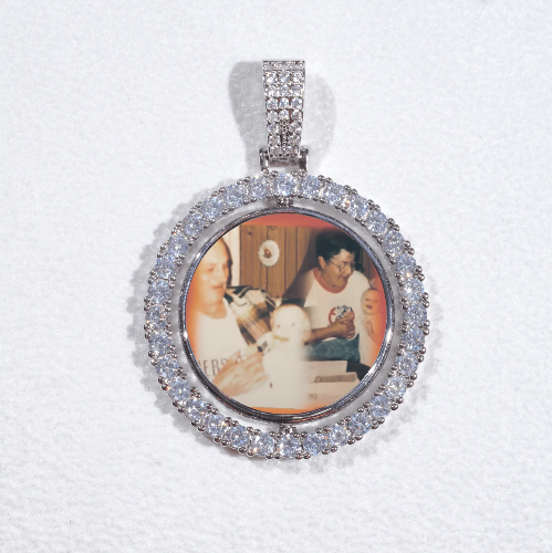 3D Spinning 2-Faced Custom Picture Pendant
