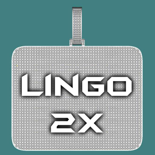 CUSTOM LETTER NECKLACE 3D BIG SQUARE