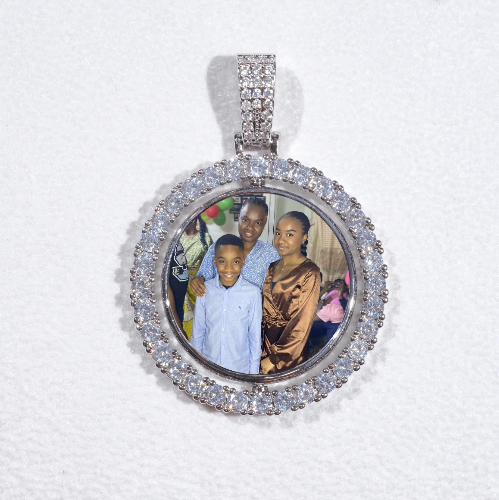 3D Spinning 2-Faced Custom Picture Pendant