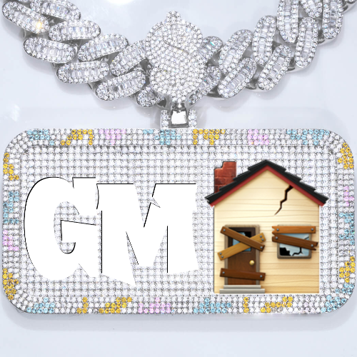 CUSTOM LETTER NECKLACE 3D COLORFUL SQUARE