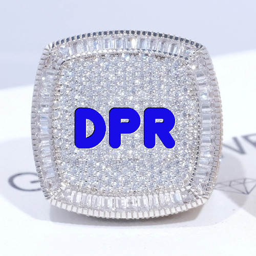 CUSTOM LETTER 3D ICED RING