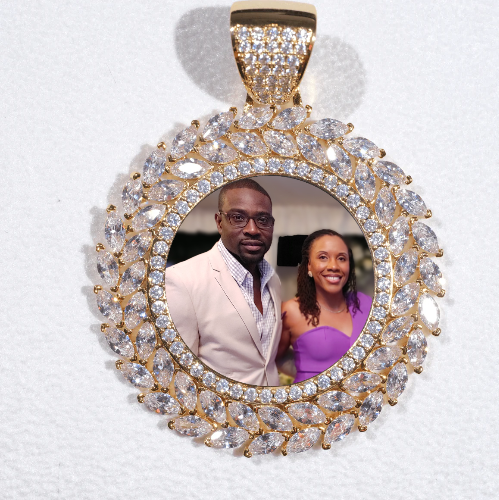 Large 3D Wheat Ear Custom Picture Pendant