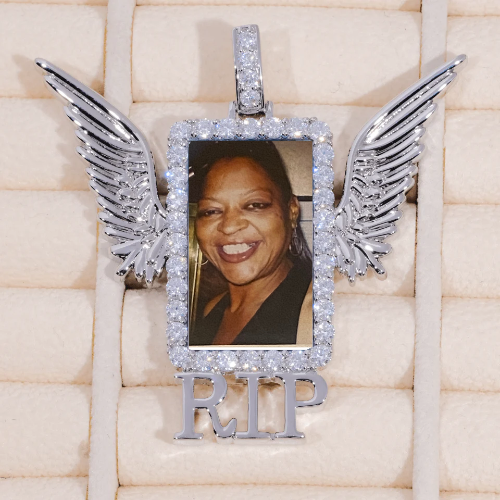 RIP WING 3D CUSTOM PICTURE PENDANT