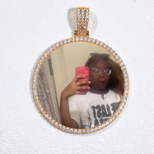 MEDIUM 3D CIRCLE CUSTOM PICTURE PENDANT