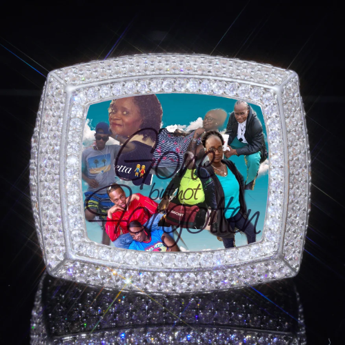 3D CUSTOM PICTURE ICED RING