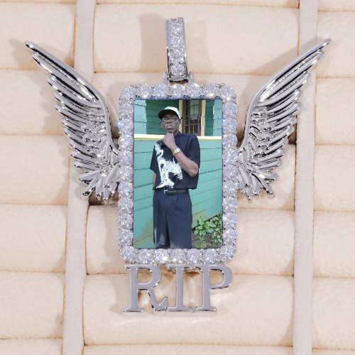 RIP WING 3D CUSTOM PICTURE PENDANT