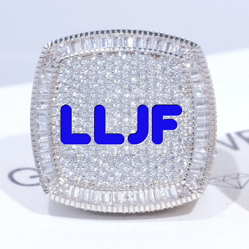 CUSTOM LETTER 3D ICED RING
