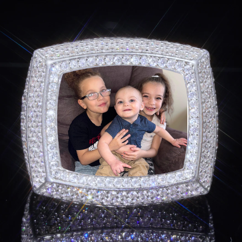 3D CUSTOM PICTURE ICED RING