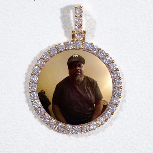 3D CIRCLE CUSTOM PICTURE PENDANT SMALL SIZE