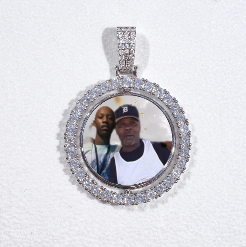3D Spinning 2-Faced Custom Picture Pendant