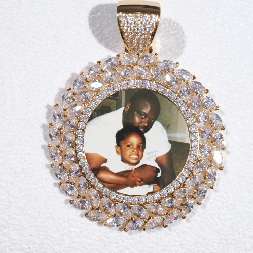 Large 3D Wheat Ear Custom Picture Pendant