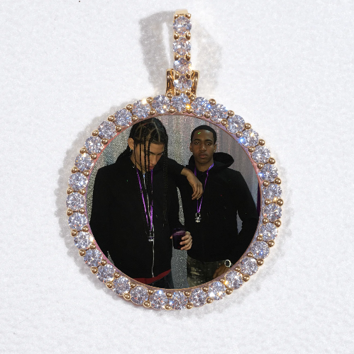 3D CIRCLE CUSTOM PICTURE PENDANT SMALL SIZE