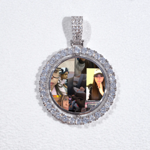 3D Spinning 2-Faced Custom Picture Pendant