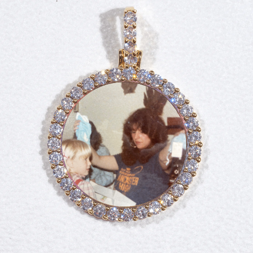 3D CIRCLE CUSTOM PICTURE PENDANT SMALL SIZE
