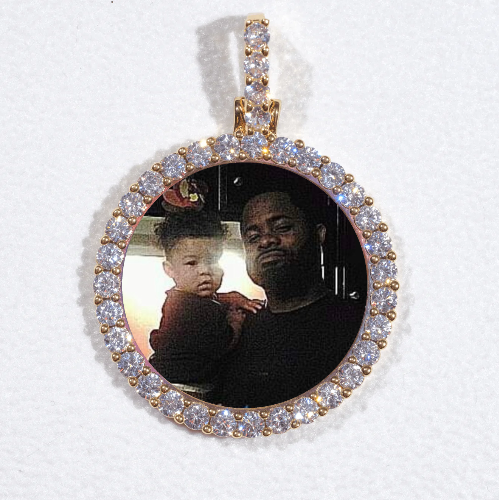 3D CIRCLE CUSTOM PICTURE PENDANT SMALL SIZE