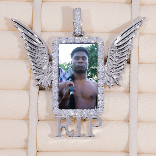 RIP WING 3D CUSTOM PICTURE PENDANT