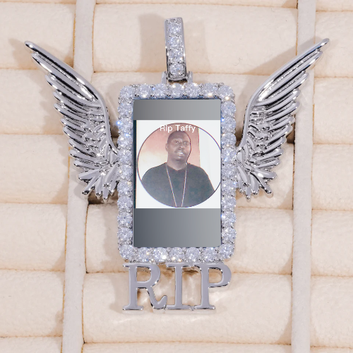 RIP WING 3D CUSTOM PICTURE PENDANT