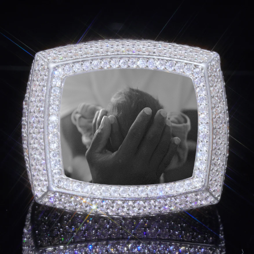 3D CUSTOM PICTURE ICED RING