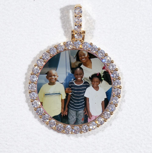 3D CIRCLE CUSTOM PICTURE PENDANT SMALL SIZE