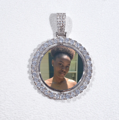 3D Spinning 2-Faced Custom Picture Pendant